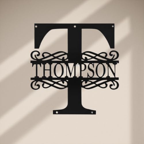 Custom Metal Signs | Personalized Monogram Name Sign | Outdoor Wall Art - Image 8