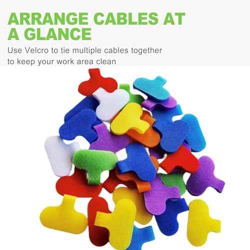 40 PCS Cable Labels, Multi-Color Cord Tags for Electronics, Write On Wire Labels, Reusable Tags, Cable Management Identification