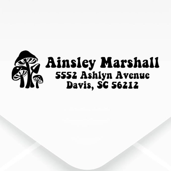 Custom Floral Address Stamp | Choose from 12 Designs | Multiple Ink Color - Image 2