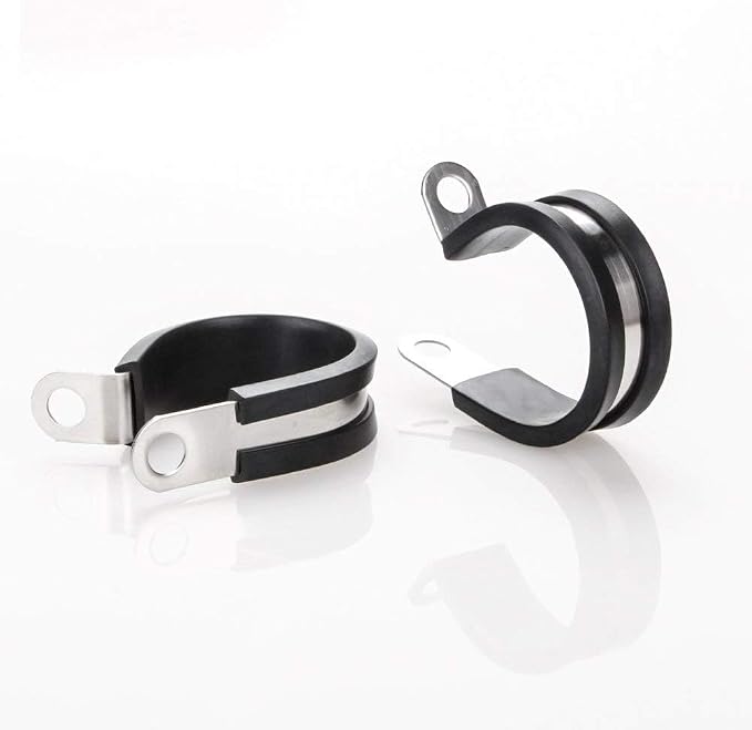 LOKMAN 20 Pack 1/2 Inch Stainless Steel Cable Clamp, Rubber Cushioned Insulated - Image 7