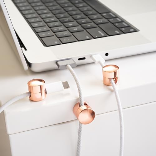 ICONIT Cable Anchors for Desk Organization | Premium Aluminum Cord