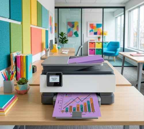 Colored Copy Printing And Writing Paper, 20 pound (75 GSM) 8.5" X 11", Letter Size, 500 Sheets Per Ream. (Lavender/orchid)