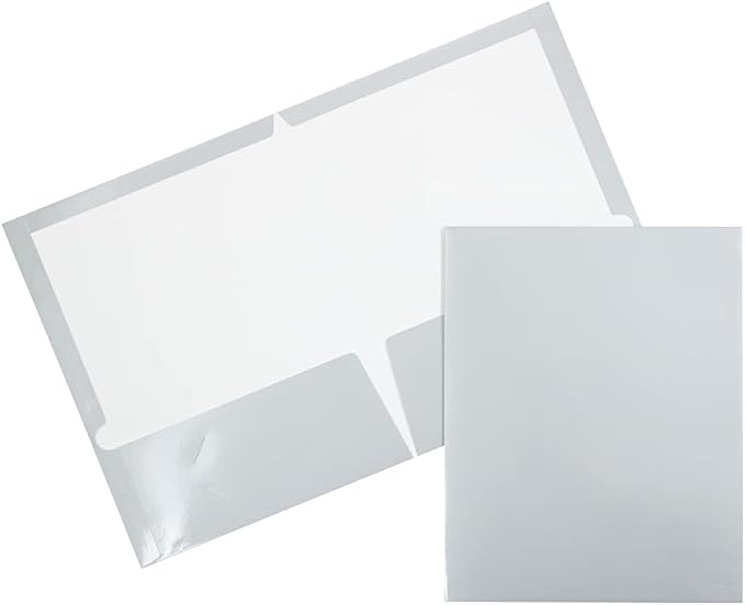 JAM PAPER Laminated Two Pocket Glossy School Folders by JAMPaper