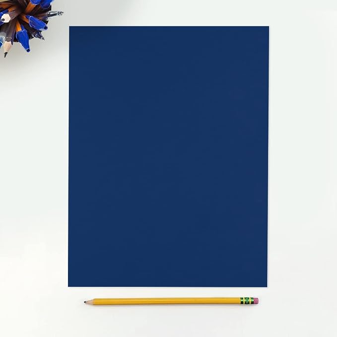 LUXPaper 8.5" x 11" Paper | Letter Size | Navy Blue | 80lb. Text | 50 Qty - Image 3