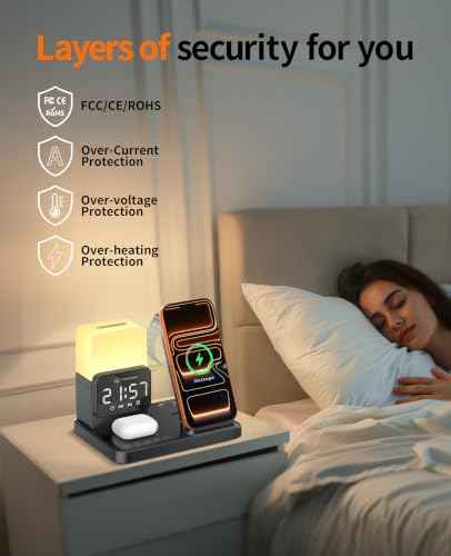 6-in-1 Wireless Charging Station,Charger Stand for Apple Devices for Gifts