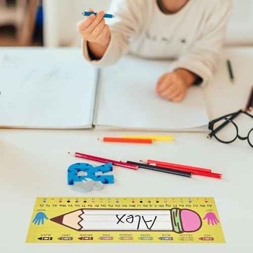 36Pcs 9x3 Inch Name Tags for Classroom, Desk Name Tags for Kindergarten