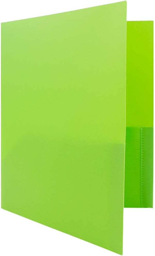 JAM PAPER Plastic Color POP Folders - Image 4