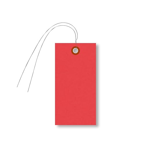 SmartSign Blank Red Shipping Tags by SmartSign