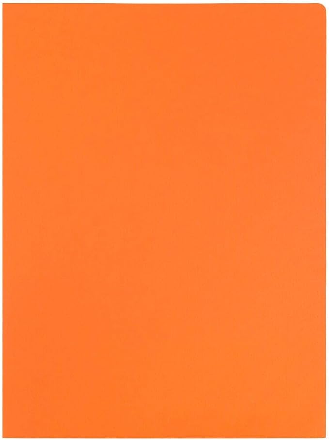 LUXPaper 9" x 12" Presentation Folders | Two Pocket | Mandarin Orange | 100lb. - Image 5
