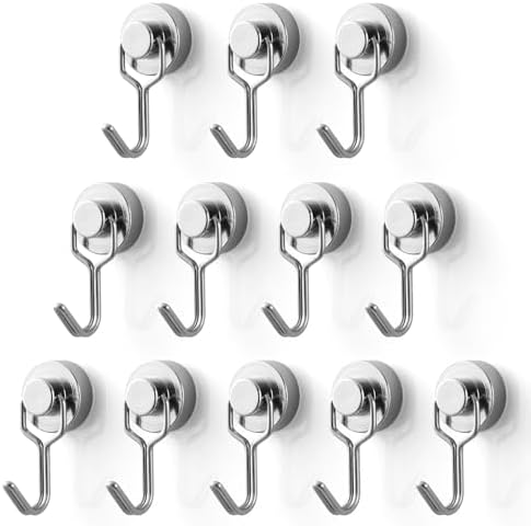 BTLIN Mini Magnetic Hooks, Strong Neodymium Magnet with Small Hook