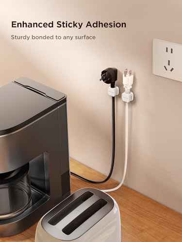 JOYROOM 9 Pack Magnetic Cable Clips, Cord Organizer Adhesive Wire Holder