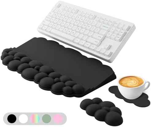 Ergonomic Wrist Rest for Computer Keyboard and Mouse, Cloud Keyboard Stand