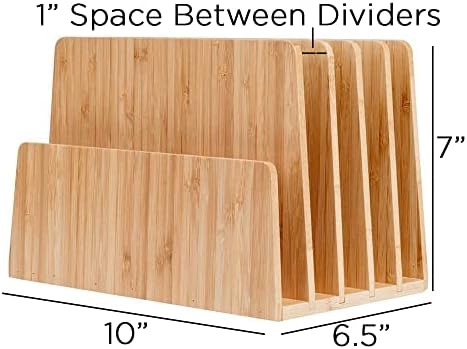 MobileVision Bamboo Multi Device Organizer for Smartphones, Tablets and Laptops, 5 Slots