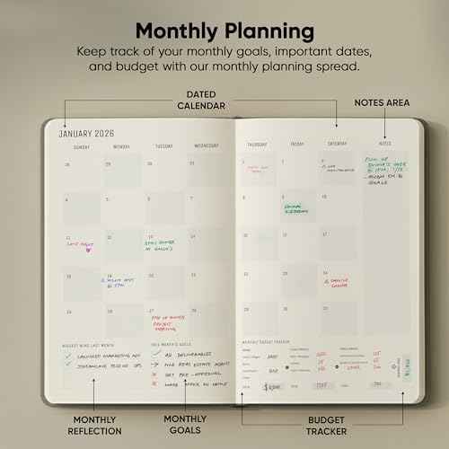 Dated, 2026 Planner, 5.8” x 8.3” - The #1 Productivity Planner to Achieve Your 2026 Goals - Planner 2026-2027 by PRODUCTIVITY STORE (A5, GREY)