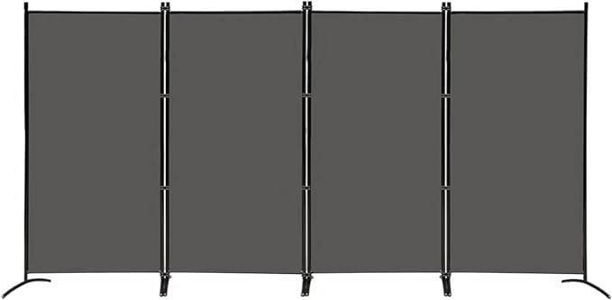 MAYOLIAH 4 Panel Privacy Screen Room Dividers 6FT Tall Portable Office Wall by MayoliahHome
