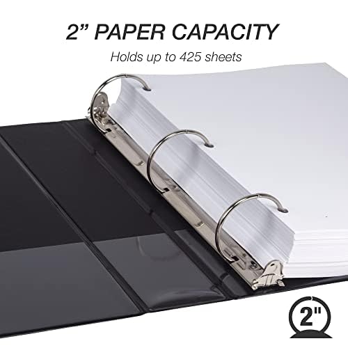 Samsill 2 Inch 3 Ring Binders, Made in USA, Economy Round Ring, 425 Sheet - Image 3
