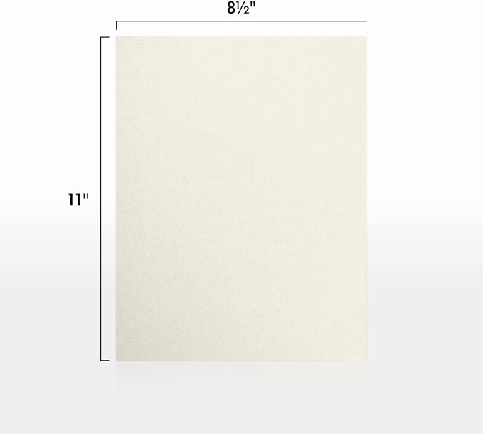 LUXPaper 8.5" x 11" Paper | Letter Size | Quartz Metallic | 80lb. Text | 50 Qty - Image 2