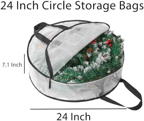 2 Pack Wreath Storage Bag, Summer, Christmas Decoration Garland