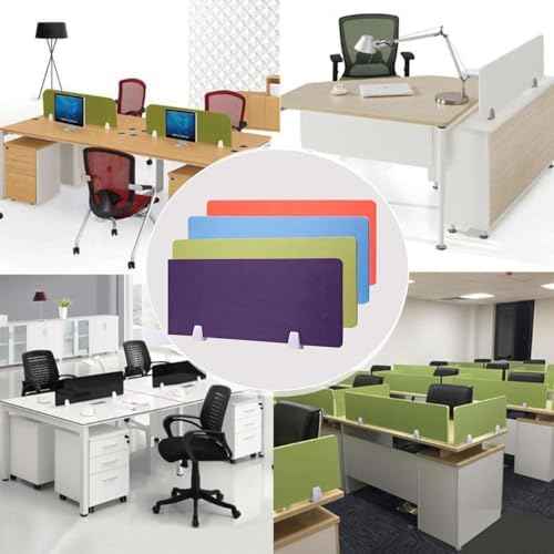 Desk Divider Sound Absorbing Panel and Sound Proof Dividers Privacy Shields for Student Desks and Desk Privacy Panels Cubicle Wall, Desk Divider for Students and Office Green 30 * 60cm