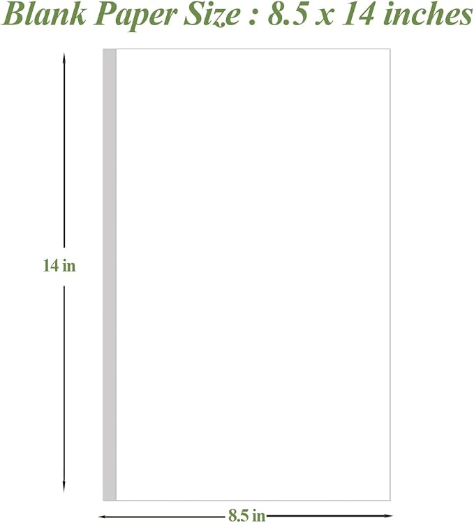 8.5" x 14" Blank Print Paper - Image 2