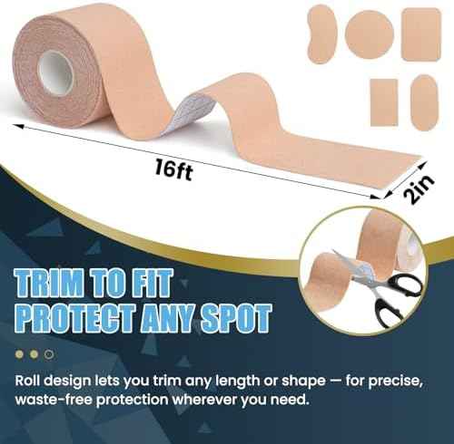Moleskin Tape - 2in x 16ft Blister Prevention Tape & Moleskin for Feet