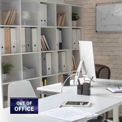 Office Desk Sign,Funny Desk Signs 33 Flip Over Messages Desktop Novelty Accessories For Office Holiday Colleague Coworkers Gag Gift Supplies-8 x 5 inches