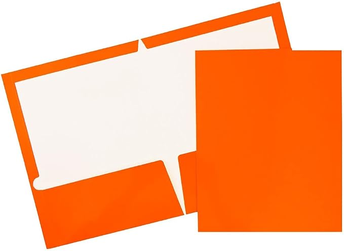 JAM PAPER Laminated Two Pocket Glossy School Folders - Image 6