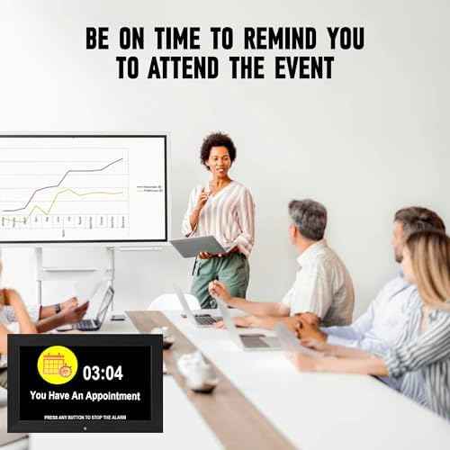WiFi Clock with Date, Alarm, Weather, Temperature & Humidity Display – Auto Brightness, Multiple Alarms, suitable for the elderly and Alzheimer's patients.
