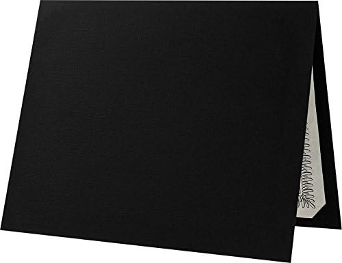 LUXPaper 9.5" x 12" Certificate Holders | Black Linen | 100lb. Cover | 250 Qty by LUXPaper