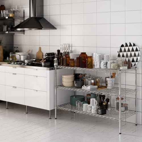 21" Deep x 48" Wide x 34" Height Wire Shelving Kit | 3-Tier | NSF