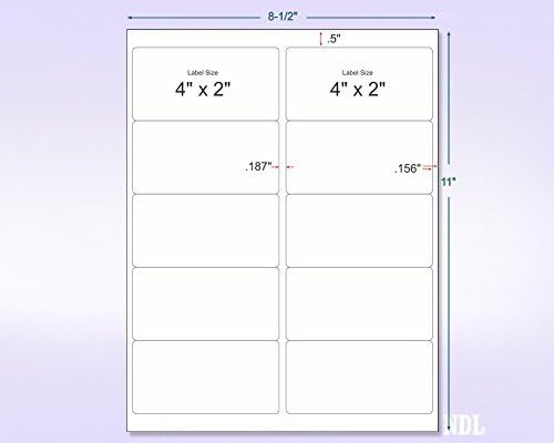 NextDayLabels - 8-1/2 x 11" Neon Color High Light Fluorescent Labels - Image 2