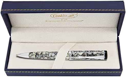 Conklin Duragraph Ballpoint Pen - Cracked Ice, with Medium Tip (CK71315)