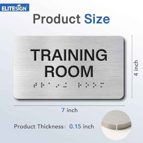 AUTHORIZED Signs with Raised Text & Grade 2 Braille, Brushed