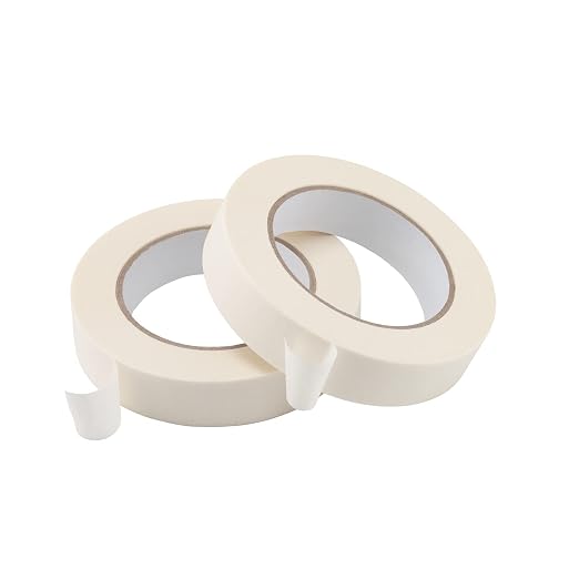 Lichamp Masking Tape 1 inch, 3 Pack General Purpose Beige White Masking Tape - Image 5