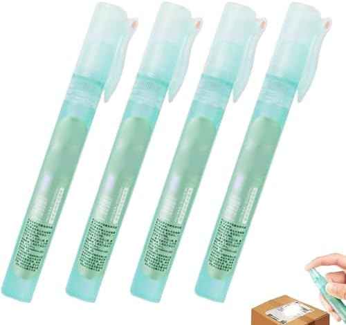 4PCS Thermal Paper Eraser Spray 10ml Quick Dry White Out Liquid with Lid Portable Correction Fluid for Documents, Labels, Packages, Shipping Addresses