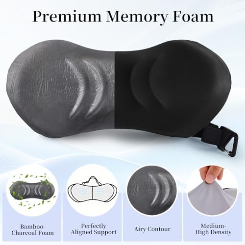 Lumbar Support Pillow for Office Chair - Lumbar Pillow for Car, Memory Foam Ergonomic Lumbar Support Pillow for Car Back Support for Office Chair Back Support Cushion