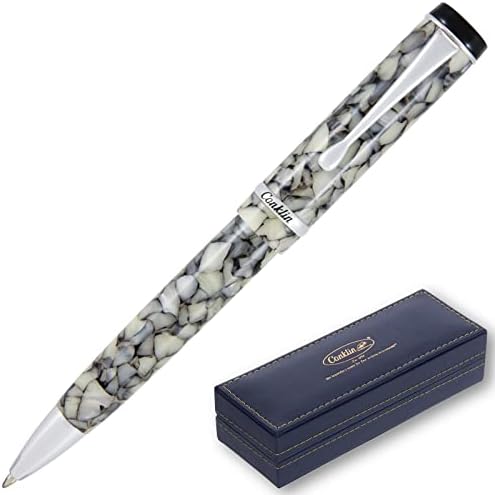 Conklin Duragraph Ballpoint Pen - Cracked Ice, with Fine Tip (CK71315)