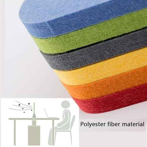 Desk Divider Sound Absorbing Panel and Sound Proof Dividers Privacy Shields for Student Desks and Desk Privacy Panels Cubicle Wall, Desk Divider for Students and Office Green 30 * 60cm