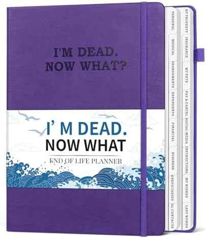 I'm Dead Now What Planner, End of Life Planner In Case Binder 7.5"x10.4"