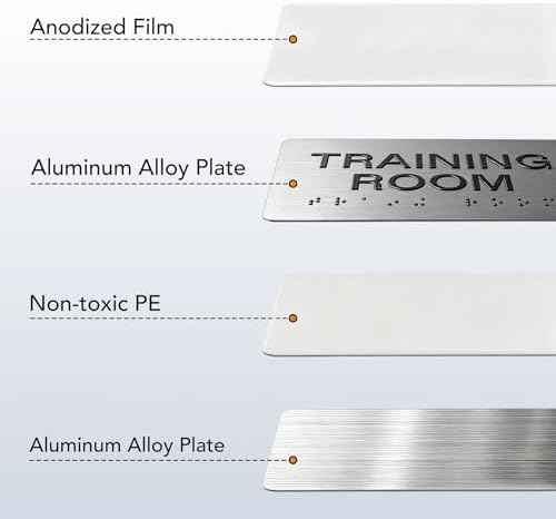 AUTHORIZED Signs with Raised Text & Grade 2 Braille, Brushed