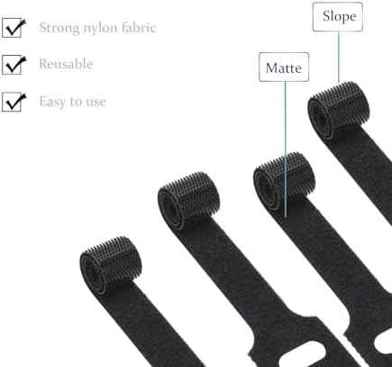 Cable Labels for Cords, 60 Pack Reusable Hook and Loop Ties, 2 Markers