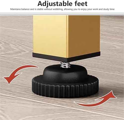 Metal Desk Hutch Dorm,2-Tier Desktop Bookshelf,Computer Desktop Organizer,Adjustable Display Rack for Home Office Dorm Countertop Storage Organizer (75cm/29.5", Gold)