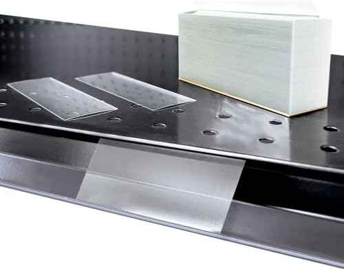 Price Data Channel Label Holder Chips, Clear Plastic Tags, 2.5" L x 1.25" H, 10 Mil Thick, Gondola Shelf Edge, Reusable, Made for Point of Purchase Shelf Molding by Clip Strip Corp.