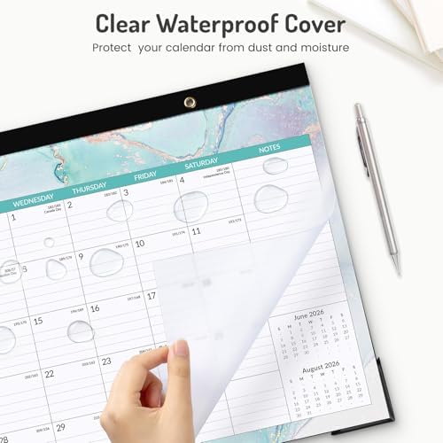 Forvencer Desk Calendar 2026-2027, 21 Months Calendar Apr 2026 to Dec 2027