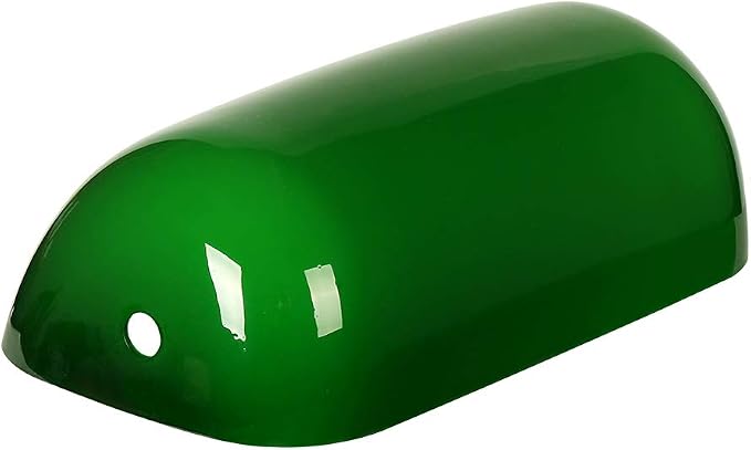 Newrays Green Glass Bankers Lamp Shade Replacement Cover, L8.85 W5.11 - Image 3