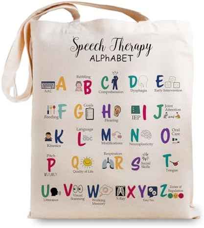 Speech Therapist Gift, Speech Therapy Tote Bag, Speech Language Pathologist Gifts, Speech Therapist Gift for Women, Speech Therapist Appreciation Thank You Gifts(SLP Tote bag), MK240332255