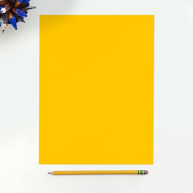 LUXPaper 8.5" x 11" Cardstock | Letter Size | Sunflower Yellow | 100lb. Cover | - Image 3