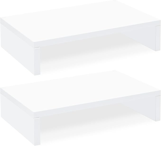 TEAMIX White Monitor Stand Riser by TEAMIX