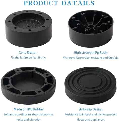 Bed Risers Adjustable Furniture Risers Heavy Duty Lifts Height 2 "