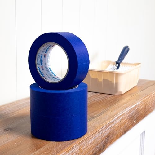 ABRO Blue Painter's Tape, 2 in x 60 yd, Clean Removal, 6 Pack